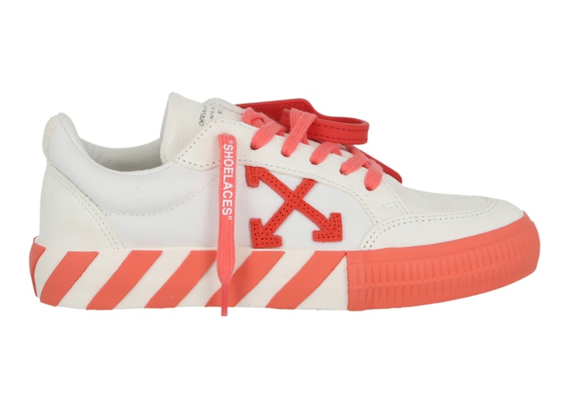 OFF-WHITE Vulcanized Canvas Low-Top Sneaker Coral White (Women's)