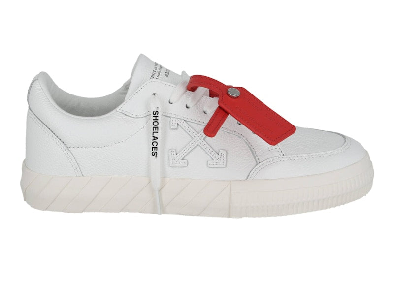 OFF-WHITE Vulcanized Leather Low-Top Sneaker White