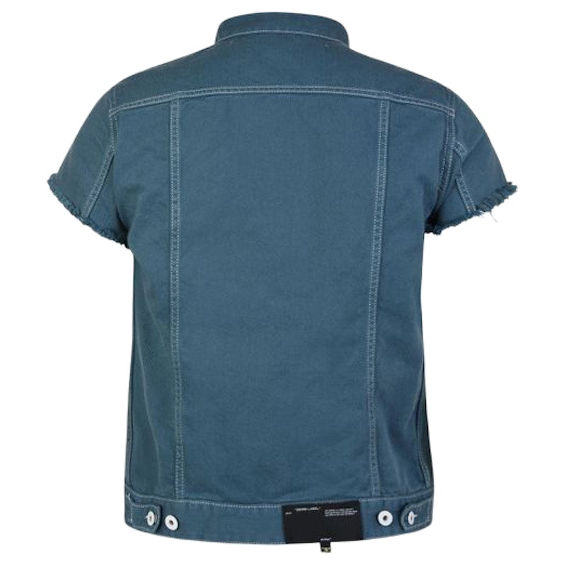 OFF-WHITE Zip Up Denim Vest Blue