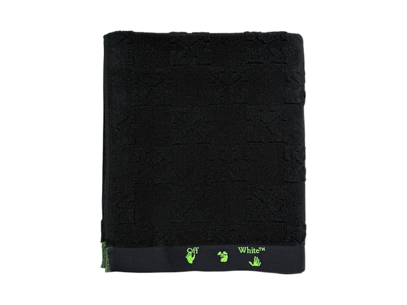 OFF-WHITE x ICA Shower Towel Black/Green