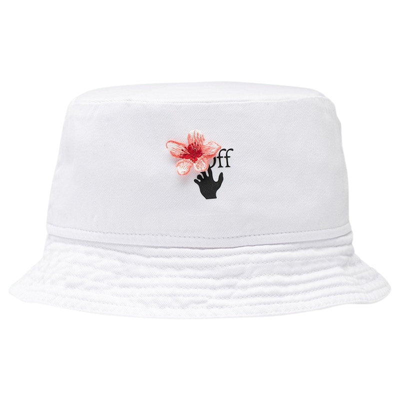 OFF-WHITE x Lunar New Year Peach Flowers Bucket Hat White/Black