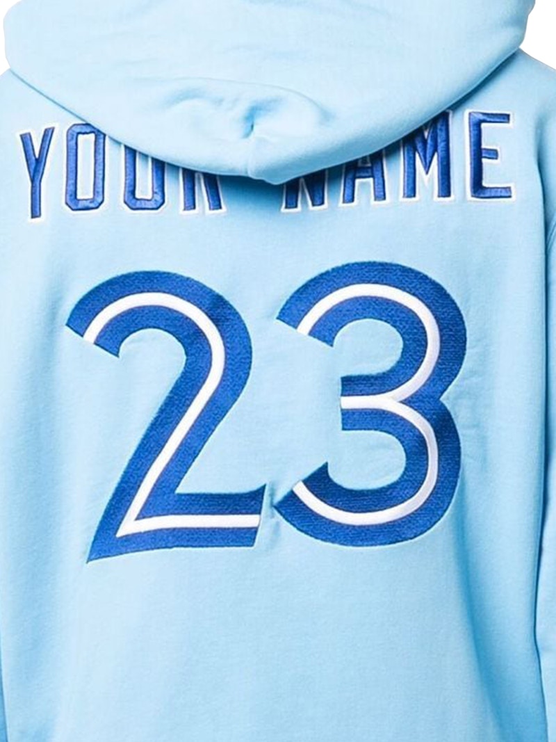 OFF-WHITE x MLB Toronto Blue Jays Hoodie Light Blue/Red