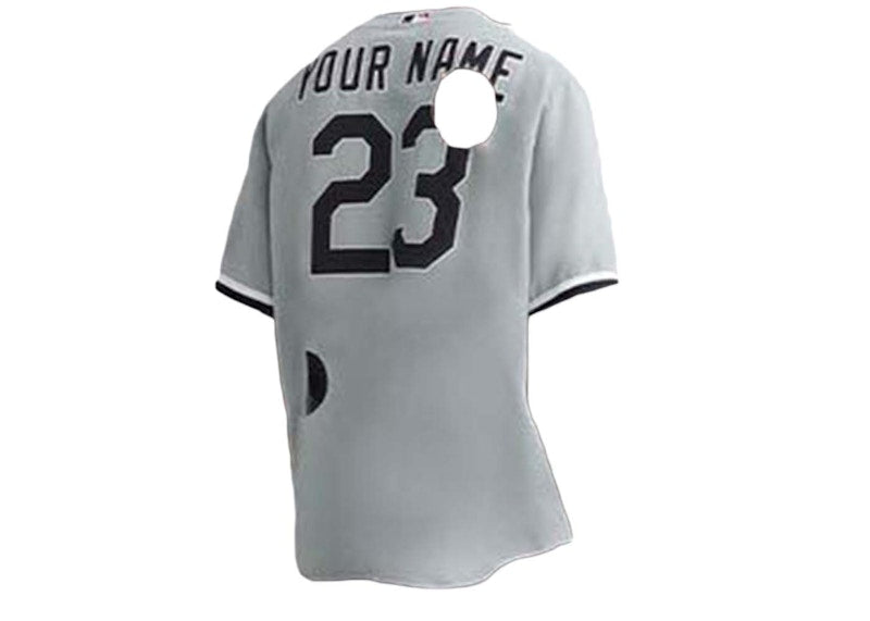 OFF-WHITE x MLB x Chicago WS Cheese Shirt Grey