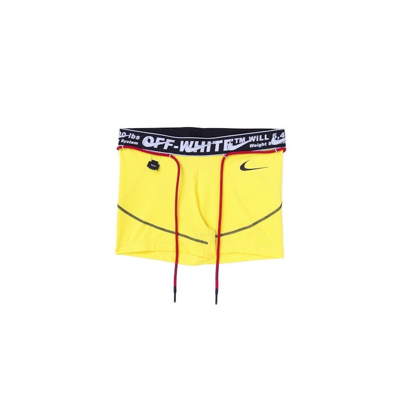 OFF-WHITE x Nike Women's Training Shorts Opti Yellow