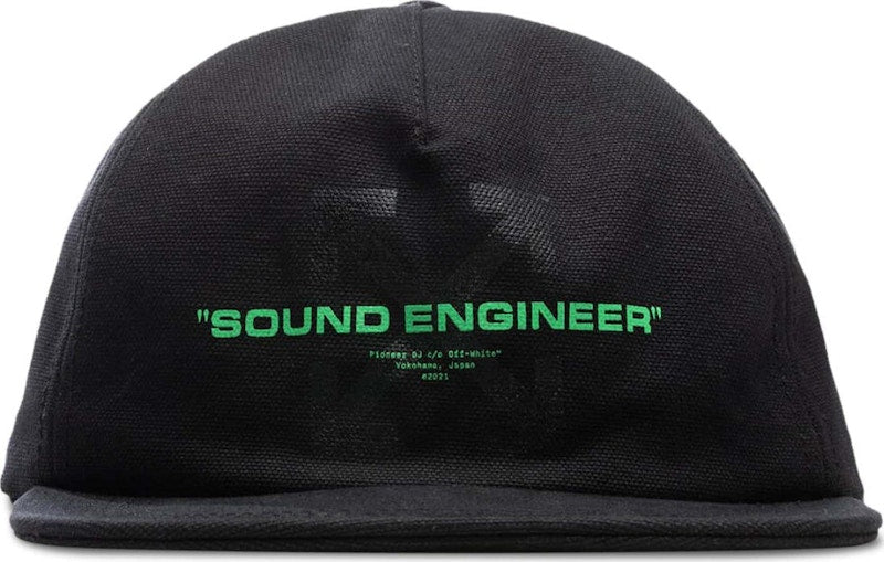 OFF-WHITE x Pioneer Sound Engineering Baseball Cap Black/Green