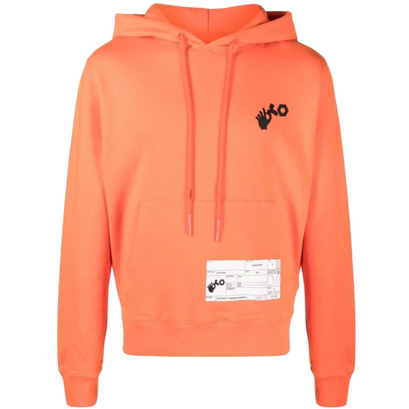 OFF-WHITE x Teenage Engineering Regular Fit Hoodie Orange