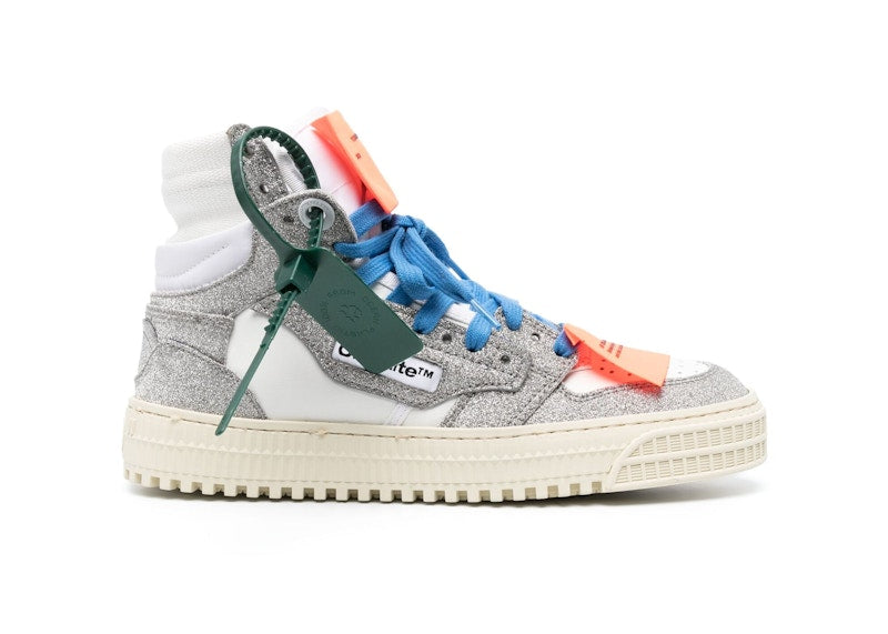 OFF-White Off Court 3.0 High-Top Grey Glitter White