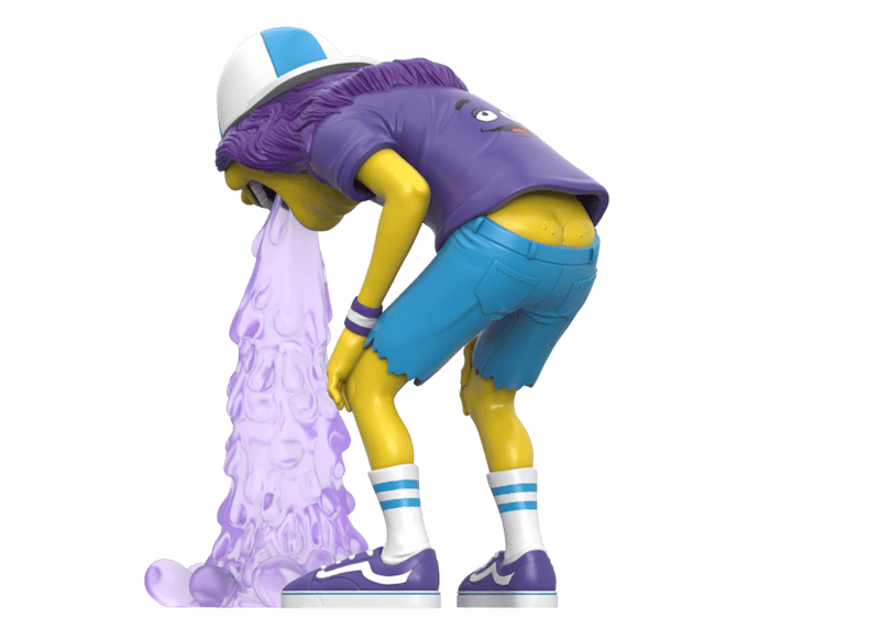 OKEH Mighty Jaxx Vomit Kid Fast Food Figure Purple