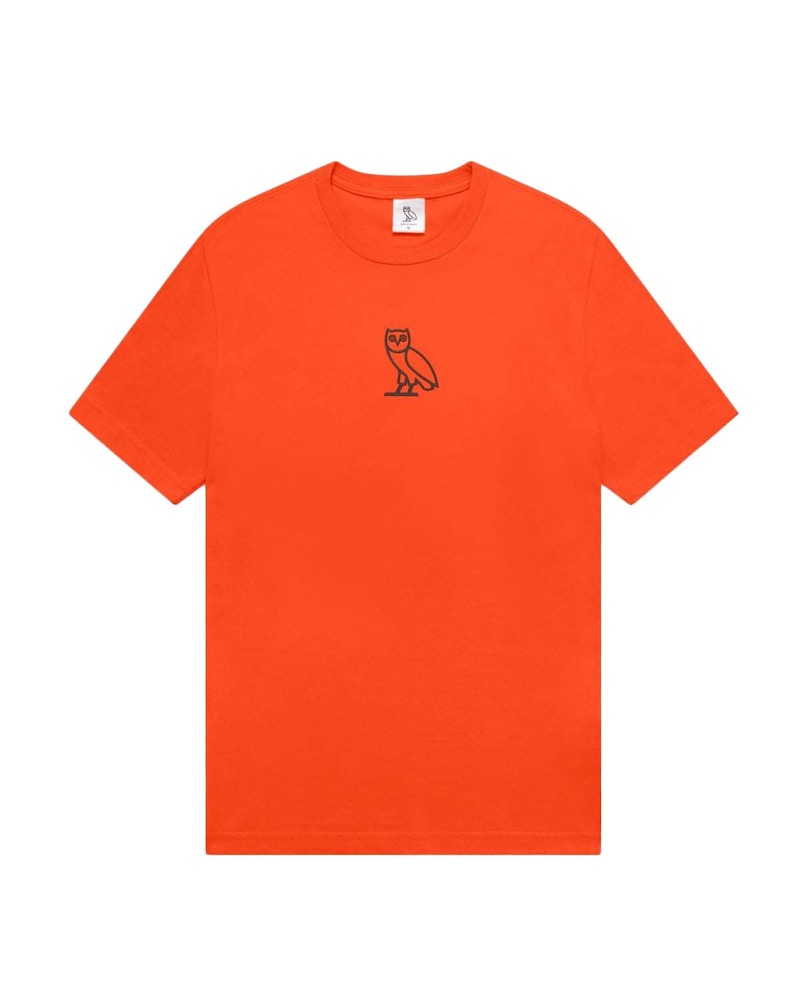 OVO 3D Owl Graphic T-Shirt Orange
