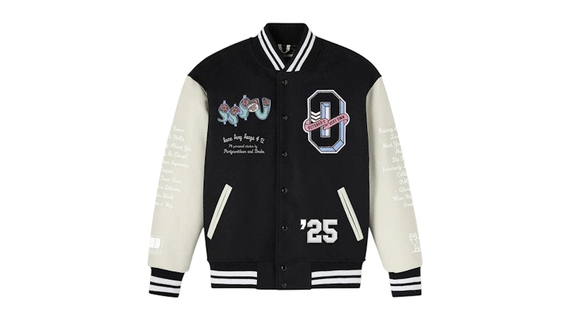 OVO $$$4U Album Varsity Jacket Black
