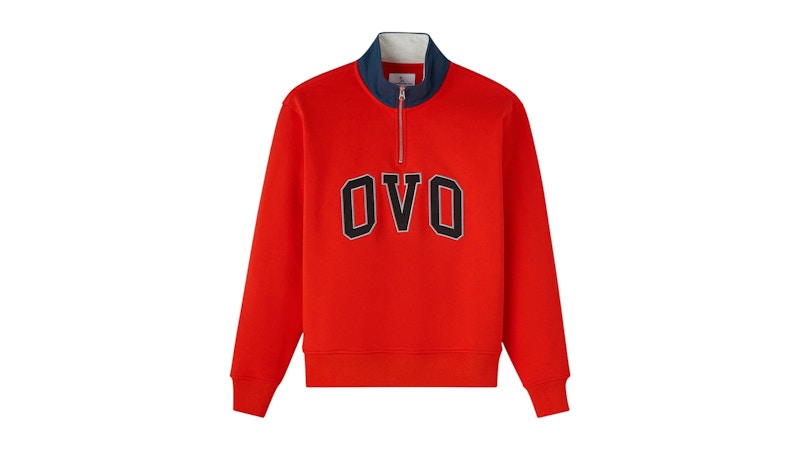 OVO Arch Quarter-Zip Mock Neck Fuego