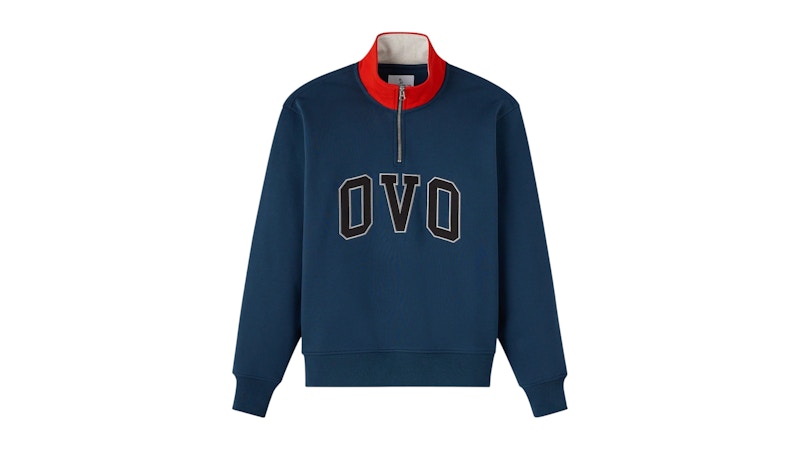 OVO Arch Quarter-Zip Mock Neck Starling