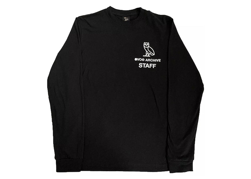 OVO Archive Staff Exclusive L/S T-Shirt Black