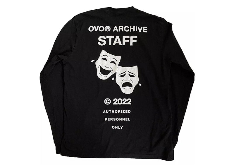OVO Archive Staff Exclusive L/S T-Shirt Black