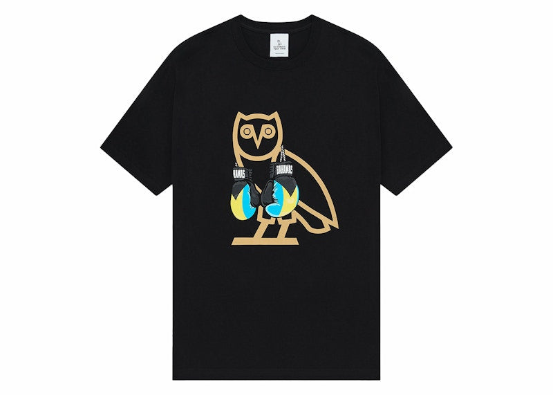 OVO Bahamas Boxing Gloves OG Owl T-Shirt Black