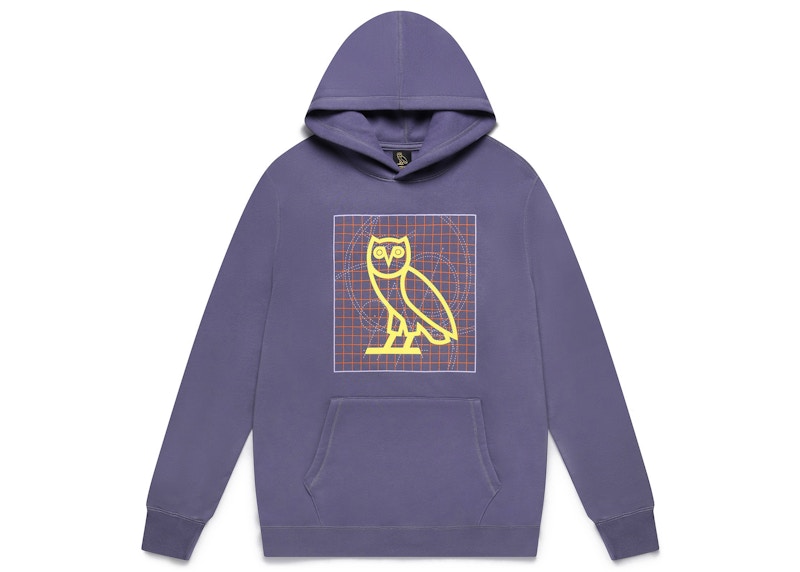 OVO Blueprint Owl Hoodie Lavender