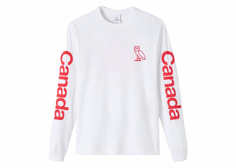 OVO Canada Day Canadian Exclusive L/S T-Shirt White