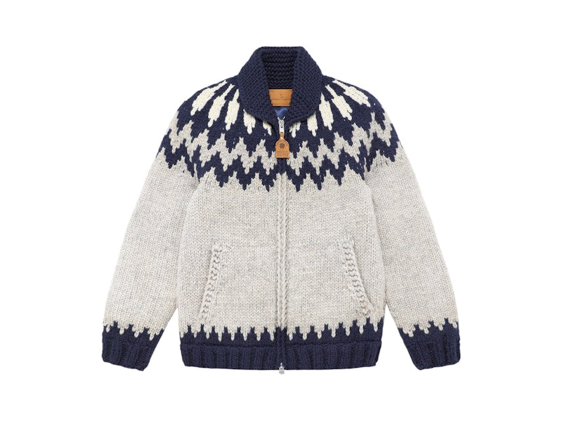 OVO Canadian Sweater Company Hand Knit Cardigan Oatmeal