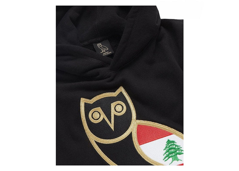 OVO Cedar of Lebanon OG Owl Hoodie Black