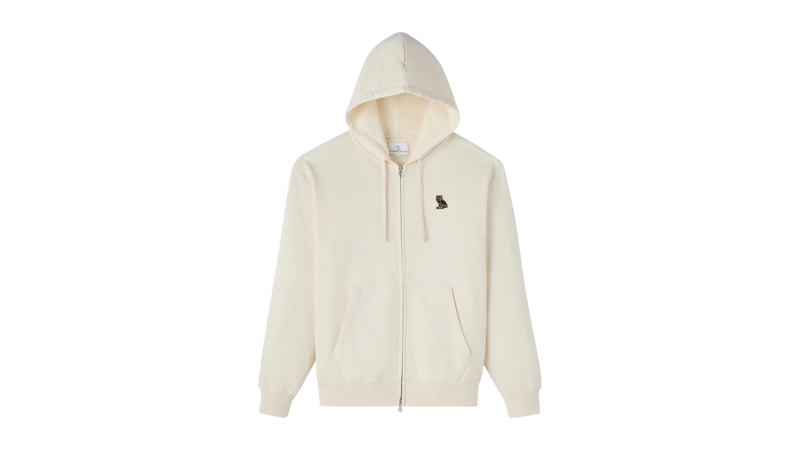 OVO Classic Full-Zip Hoodie Ivory