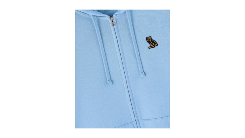 OVO Classic Full-Zip Hoodie Light Blue