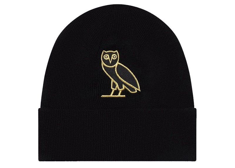 OVO Classic Owl Beanie Black