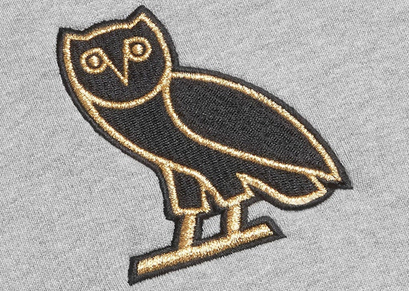 OVO Classic Owl Hoodie Heather Grey