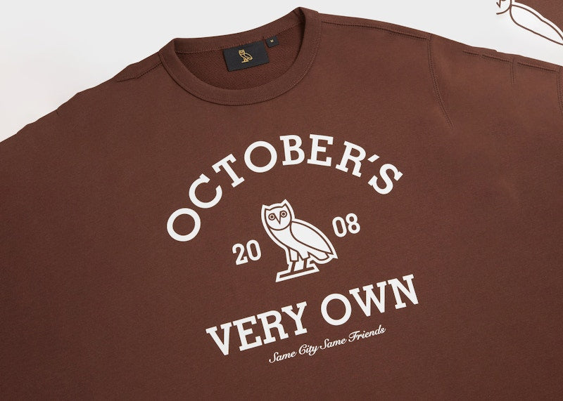 OVO Collegiate Crewneck Brown