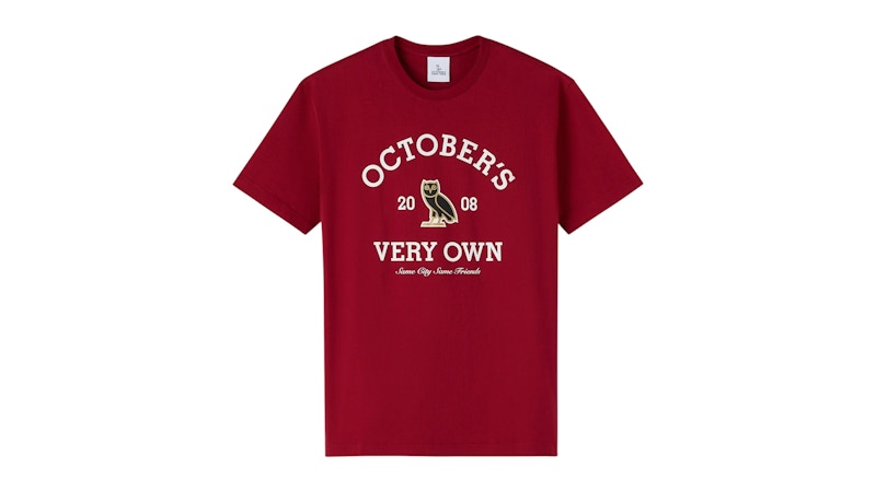 OVO Collegiate T-Shirt Deep Red