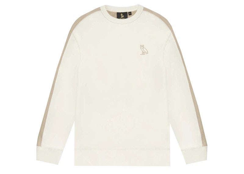 OVO Colour Block Crewneck Cream/Khaki