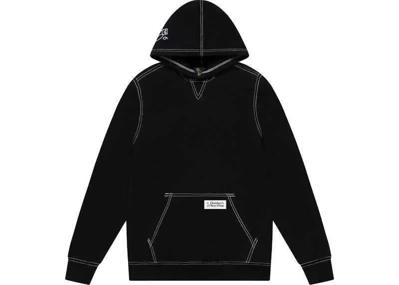 OVO Contrast Stitch Hoodie Black
