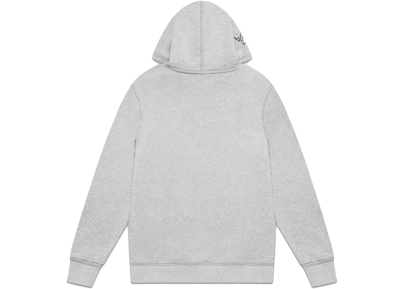 OVO Contrast Stitch Hoodie Heather Grey