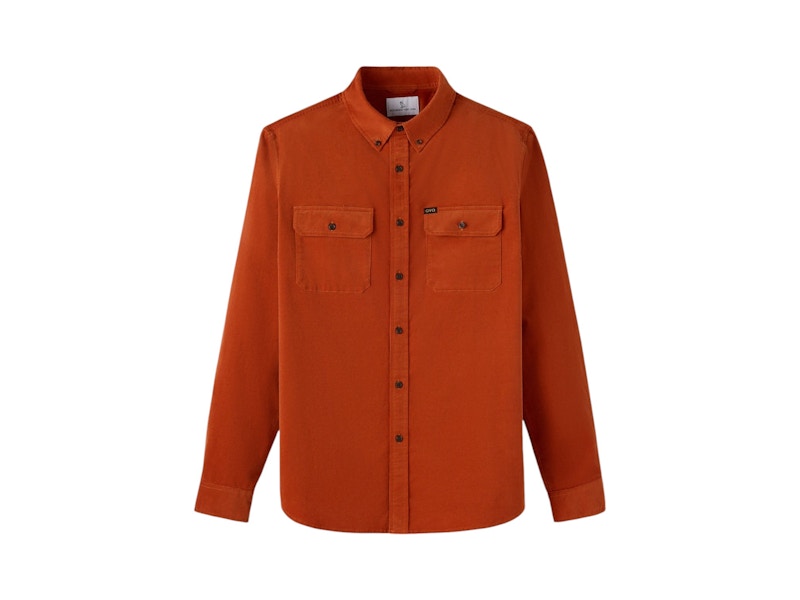 OVO Corduroy Work Shirt Orange