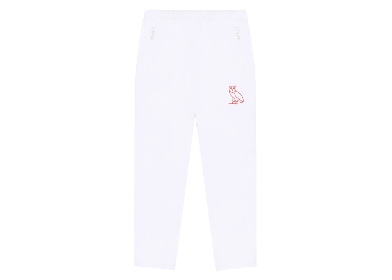 OVO Double Knit Track Pant White