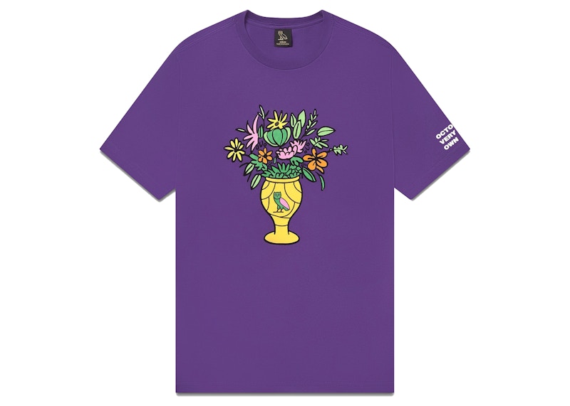 OVO Floral Vase T-shirt Purple