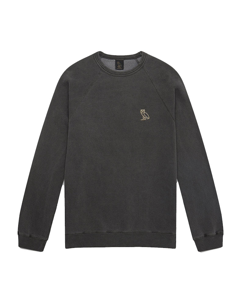 OVO Garment Dye Crewneck Black