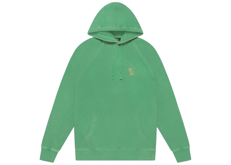 OVO Garment Dye Hoodie Emerald Green