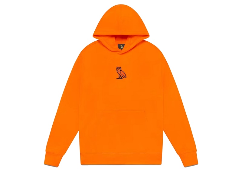 OVO Glow In The Dark Classic Owl Hoodie Orange