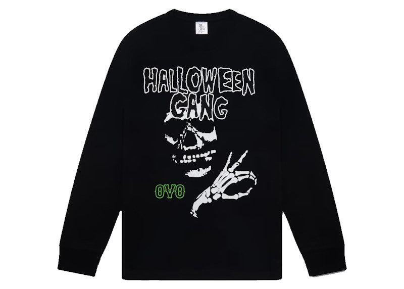 OVO Halloween Gang Longsleeve T-Shirt Black