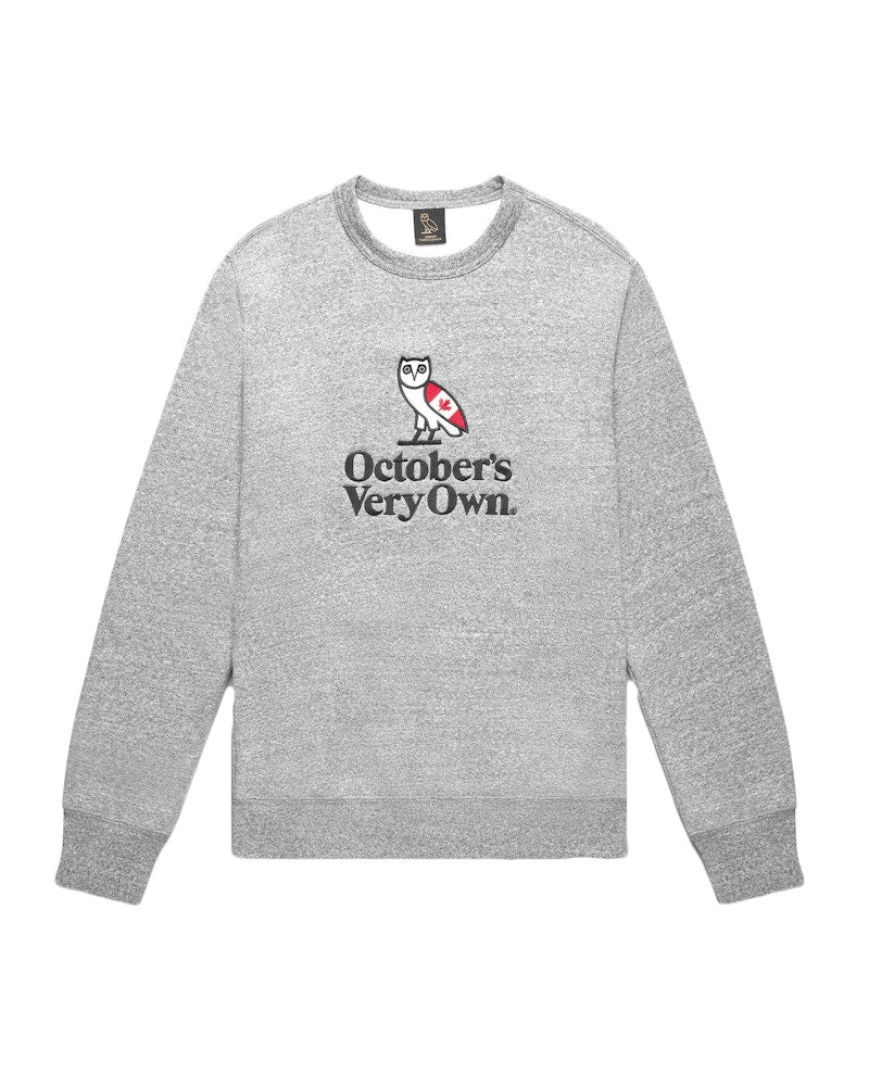 OVO Heritage Crewneck Speckled Grey