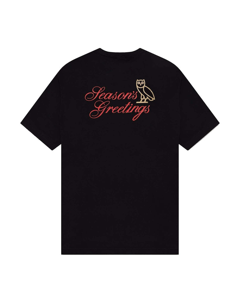 OVO Holiday Bubble Owl T-Shirt Black