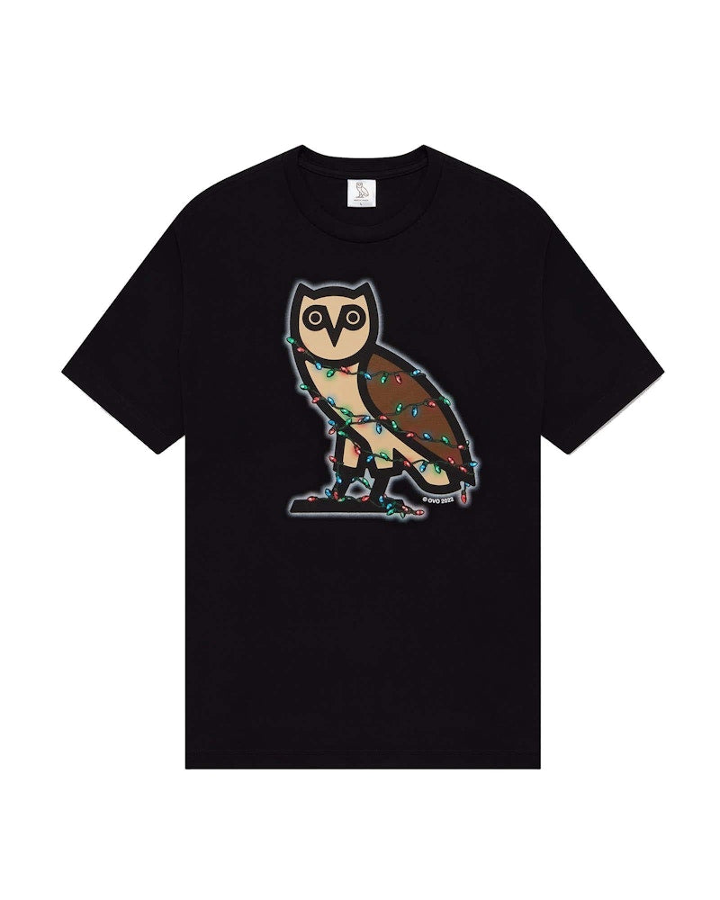 OVO Holiday Bubble Owl T-Shirt Black