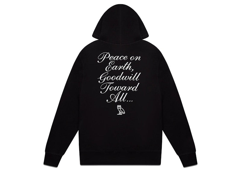 OVO Holiday Owl Hoodie (FW21) Black