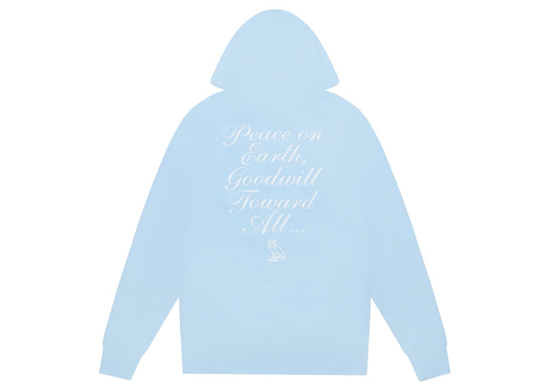 OVO Holiday Owl Hoodie (FW21) Sky Blue