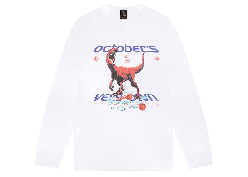 OVO Jurassic Park Longsleeve T-shirt White