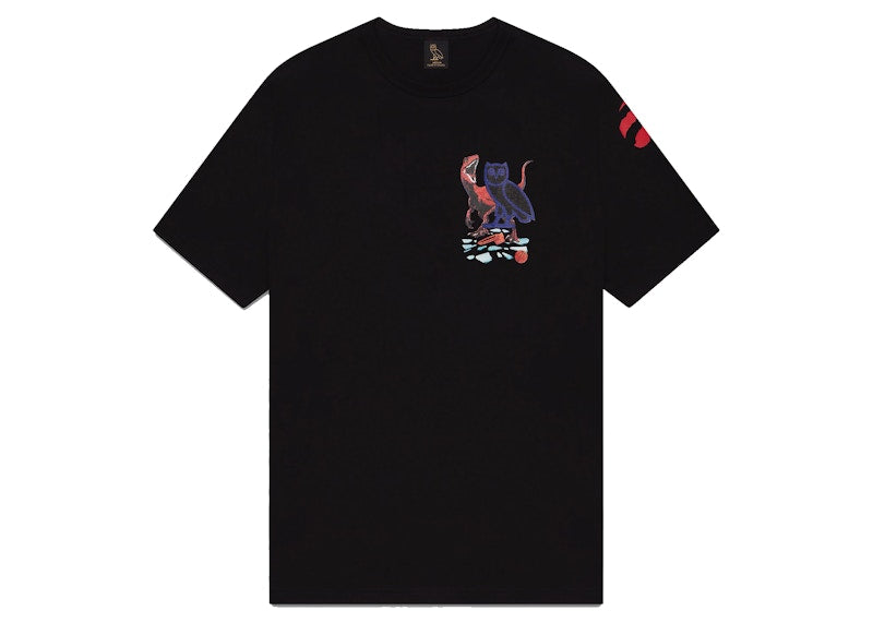 OVO Jurassic Park Shattered Backboard T-shirt Black