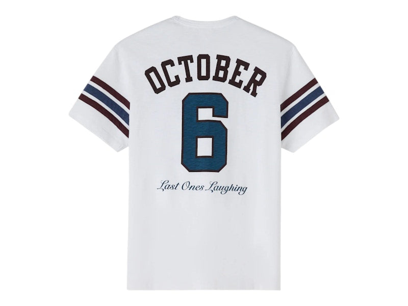 OVO Last Ones Laughing Football T-Shirt White