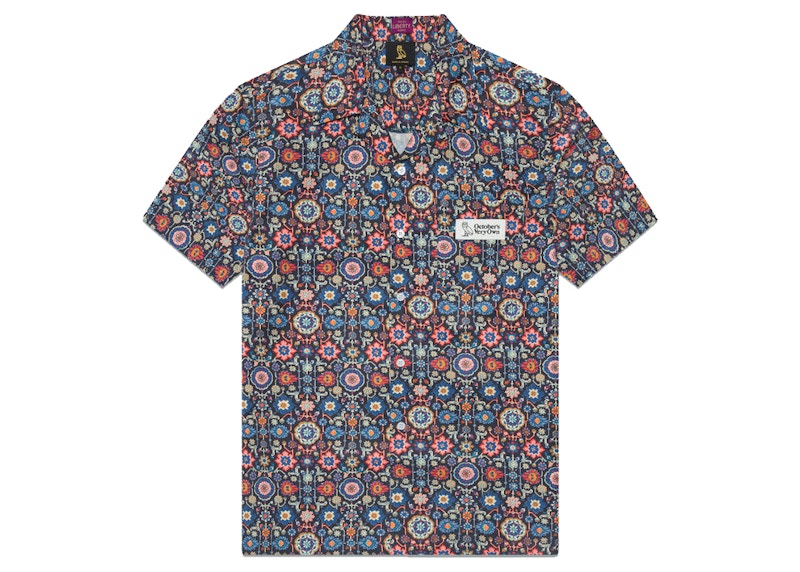 OVO Liberty Floral Camp Shirt Black