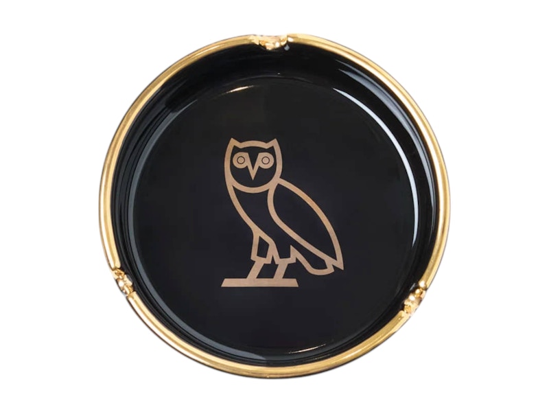 OVO Logo Ashtray Black/Gold