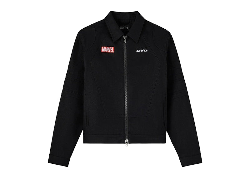 OVO Marvel Ghost Rider Denim Moto Jacket Black Rigid
